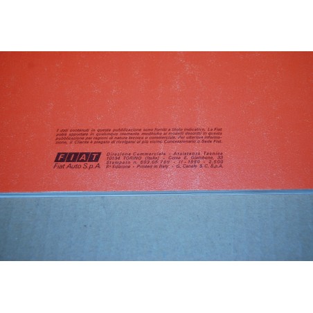 LIBRETTO USO MANUTENZIONE FIAT 128 8° ed. II 1980 - MOLTO BUONO
