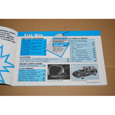 I DOSSIER DI GENTE MOTORI FIAT UNO - 100 PAGINE BUONE CONDIZONI