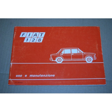 LIBRETTO USO MANUTENZIONE FIAT 128 12° ed. IX 1972 - MOLTO BUONO