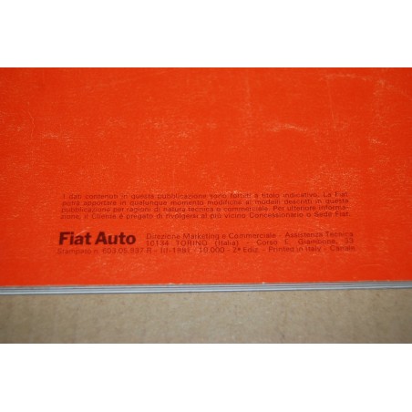 LIBRETTO USO MANUTENZIONE FIAT 127 DIESEL 2° ed. III 1981 - MOLTO BUONO
