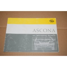 LIBRETTO USO MANUTENZIONE OPEL ASCONA SETTEMBRE 1987  - DISCRETO