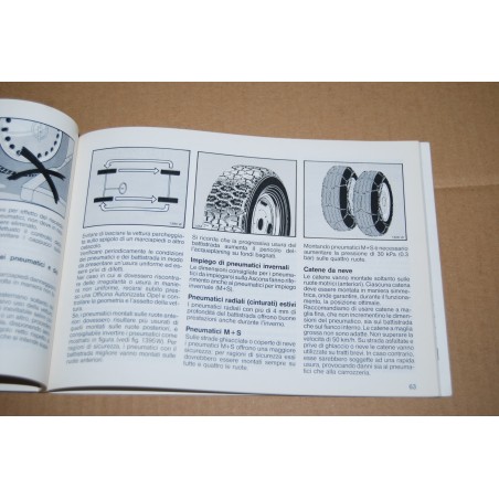 LIBRETTO USO MANUTENZIONE OPEL ASCONA SETTEMBRE 1987  - DISCRETO