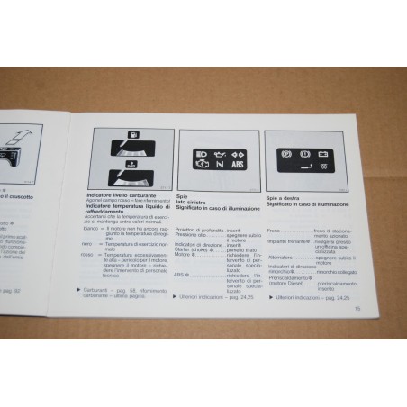 LIBRETTO USO MANUTENZIONE OPEL ASCONA SETTEMBRE 1987  - DISCRETO
