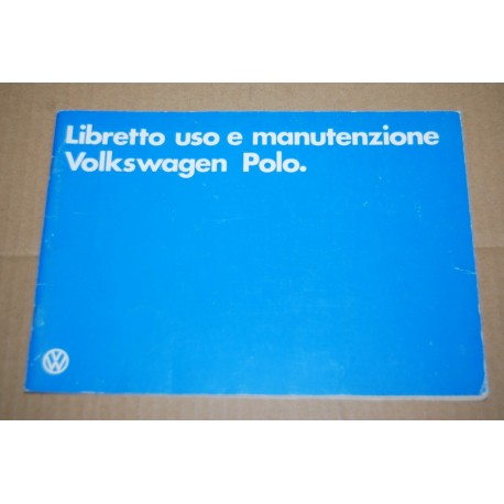 LIBRETTO USO MANUTENZIONE VOLKSWAGEN VW POLO 1982 - MOLTO BUONO