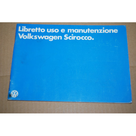 LIBRETTO USO MANUTENZIONE VOLKSWAGEN VW SCIROCCO 1982 - BUONO