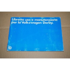 LIBRETTO USO MANUTENZIONE VOLKSWAGEN VW DERBY 1979 SEGNI A PENNA - BUONO