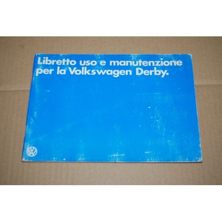 LIBRETTO USO MANUTENZIONE VOLKSWAGEN VW DERBY 1979 SEGNI A PENNA - BUONO