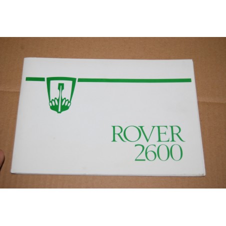 LIBRETTO USO MANUTENZIONE ROVER 2600 - 1978 - OTTIMO