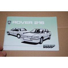 LIBRETTO USO MANUTENZIONE ROVER 216 - 1985 - OTTIMO