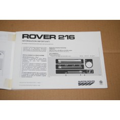 LIBRETTO USO MANUTENZIONE ROVER 216 - 1985 - OTTIMO 2