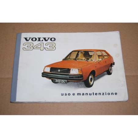 LIBRETTO USO MANUTENZIONE VOLVO 343 & DL ONDULAZIONI E RESTAURI MEDIOCRE