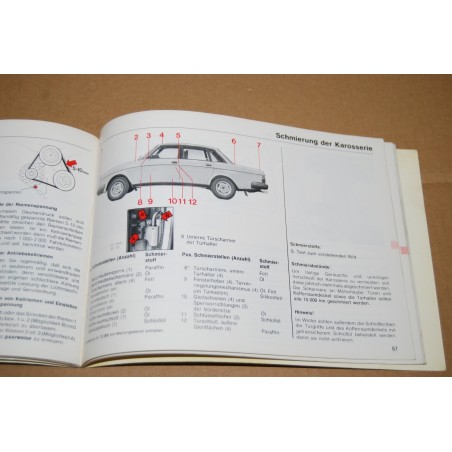 BETRIBSANLEITUNG VOLVO DIESEL 1981 - GERMAN TEXT GOOD CONDITIONS