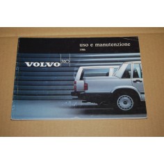 LIBRETTO USO MANUTENZIONE VOLVO 740 1986 - BUONO