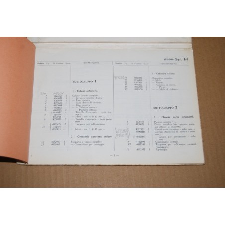 CATALOGO PARTI RICAMBIO FIAT 1500L CARROZZERIA NOVEMBRE 1963 - BUONO