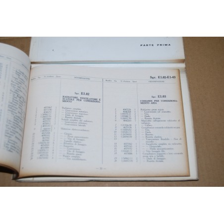CATALOGO PARTI RICAMBIO FIAT TAXI Mod. 1500 1° ed. MARZO 1963 - BUONO