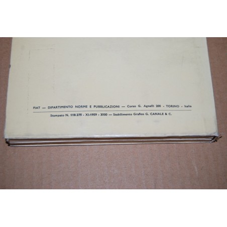 CATALOGO PARTI RICAMBIO FIAT 1800 2° ed. NOVEMBRE 1959 - BUONO