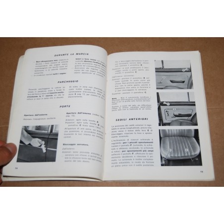 LIBRETTO USO MANUTENZIONE FIAT 125 SPECIAL 1968 1° EDIZIONE - BUONO