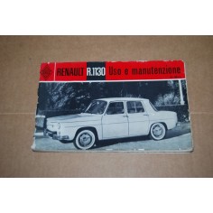 LIBRETTO USO MANUTENZIONE RENAULT R 1130 -  DISCRETO MACCHIE E PIEGHE DIFFUSE
