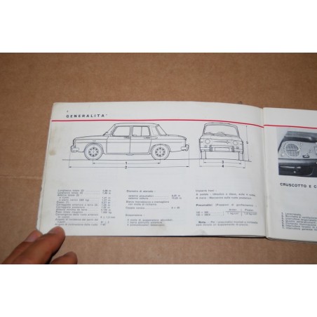 LIBRETTO USO MANUTENZIONE RENAULT R 1130 -  DISCRETO MACCHIE E PIEGHE DIFFUSE