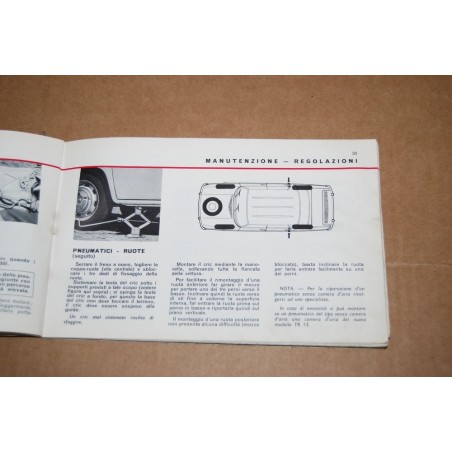 LIBRETTO USO MANUTENZIONE RENAULT R 1130 -  DISCRETO MACCHIE E PIEGHE DIFFUSE