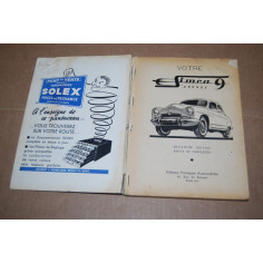 VOTRE SIMCA 9 ARONDE DEUXIEME EDITION REVUE ET COMPLETEE - BON 2
