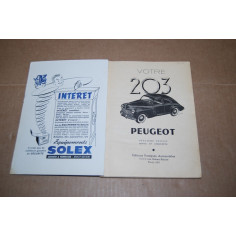 VOTRE PEUGEOT 203 DEUXIEME EDITION REVUE ET COMPLETEE -TRES  BON 2