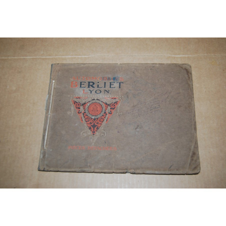 AUTOMOBILE BERLIET LYON PIECES DETACHEES - FRENCH TEXT