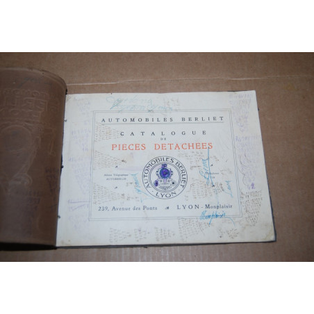 AUTOMOBILE BERLIET LYON PIECES DETACHEES - FRENCH TEXT