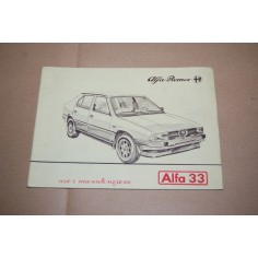 LIBRETTO USO MANUTENZIONE ALFA ROMEO ALFA 33 1984 LIEVI MACCHIE