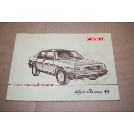 LIBRETTO USO MANUTENZIONE ALFA ROMEO ALFA 90 1984 MACCHIE