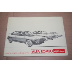 LIBRETTO USO MANUTENZIONE ALFA ROMEO ALFASUD 1981 MOLTO BUONO