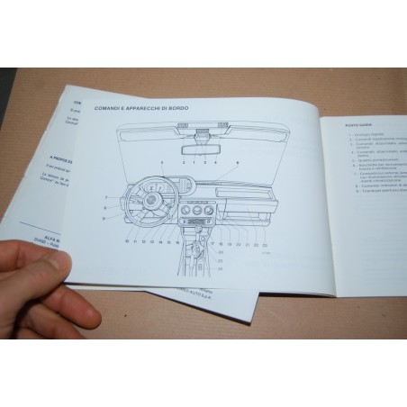 LIBRETTO USO MANUTENZIONE ALFA ROMEO GIULIETTA 2.0 TURBO DIESEL1983 OTTIMO