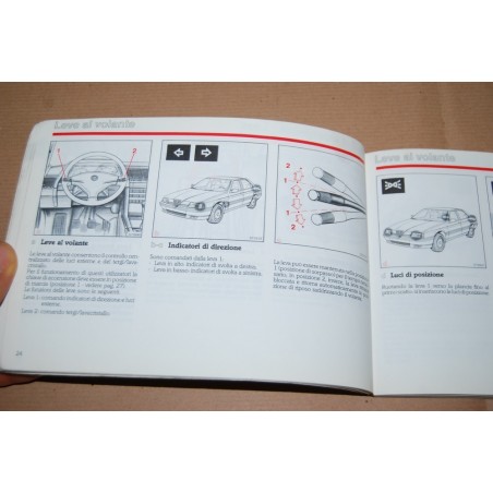 LIBRETTO USO MANUTENZIONE ALFA ROMEO 164 TD VI/1988 BUONO