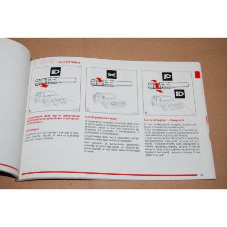 LIBRETTO USO MANUTENZIONE ALFA ROMEO SPORT WAGON TD INTERCOOLER 1989 NUOVO