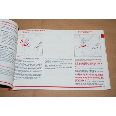 LIBRETTO USO MANUTENZIONE ALFA ROMEO 33 1° ED. 1989 NUOVO