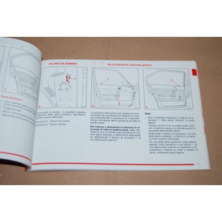 LIBRETTO USO MANUTENZIONE ALFA ROMEO SPORT WGON TD INTERCOOLER 1° ED. 1989