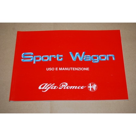LIBRETTO USO MANUTENZIONE ALFA ROMEO SPORT WAGON 1° ED. 1989 NUOVO