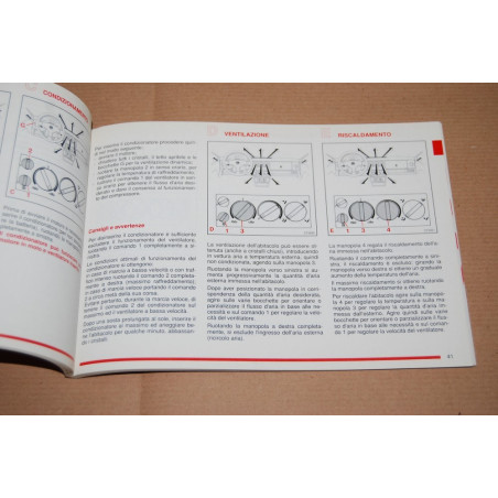 LIBRETTO USO MANUTENZIONE ALFA ROMEO SPORT WAGON 1.7 IE 1° EDIZIONE 1989