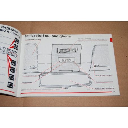 LIBRETTO USO MANUTENZIONE ALFA ROMEO SPORT WAGON 1.7 IE 1° EDIZIONE 1989