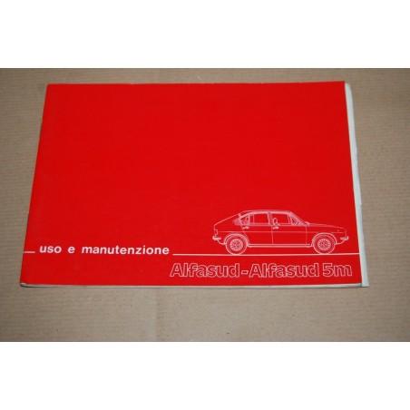 LIBRETTO USO MANUTENZIONE ALFA ROMEO ALFASUD & 5M 1976 OTTIMO