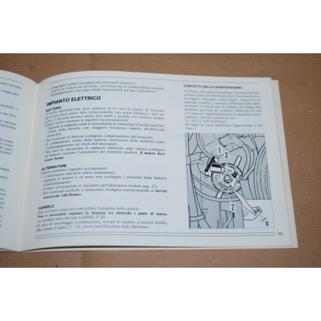 LIBRETTO USO MANUTENZIONE ALFA ROMEO ALFASUD SPRINT 1.3 1.5 MOLTO BUONO