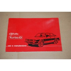 LIBRETTO USO MANUTENZIONE ALFA ROMEO ALFETTA TURBO D 1979 OTTIMO