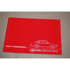 LIBRETTO USO MANUTENZIONE ALFA ROMEO ALFETTA 2000 1977 OTTIMO