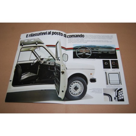 PROSPEKT BROCHURE DEPLIANT FIAT FIORINO DIESEL O BENZINA 1983 - 8 PAGINE