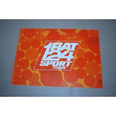 PROSPEKT BROCHURE DEPLIANT FIAT 124 SPORT COUPE' 4 PAGINE - STRAPPO AL RETRO
