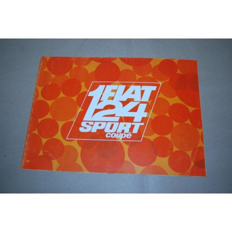 PROSPEKT BROCHURE DEPLIANT FIAT 124 SPORT COUPE' 4 PAGINE - STRAPPO AL RETRO