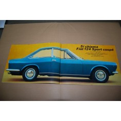 PROSPEKT BROCHURE DEPLIANT FIAT 124 SPORT COUPE' 4 PAGINE - STRAPPO AL RETRO 2
