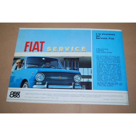 PROSPEKT BROCHURE DEPLIANT FIAT 850 - 8 PAGINE BUONO