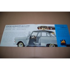 PROSPEKT BROCHURE DEPLIANT DKW JUNIOR DE LUXE - 2 PAGINE 2