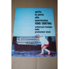 PROSPEKT BROCHURE DEPLIANT FORD CORTINA 1200 1500 GT LOTUS 1964 - 8 PAGINE